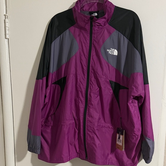 The North Face Jackets & Blazers - The North Face Magenta and Black Raincoat
